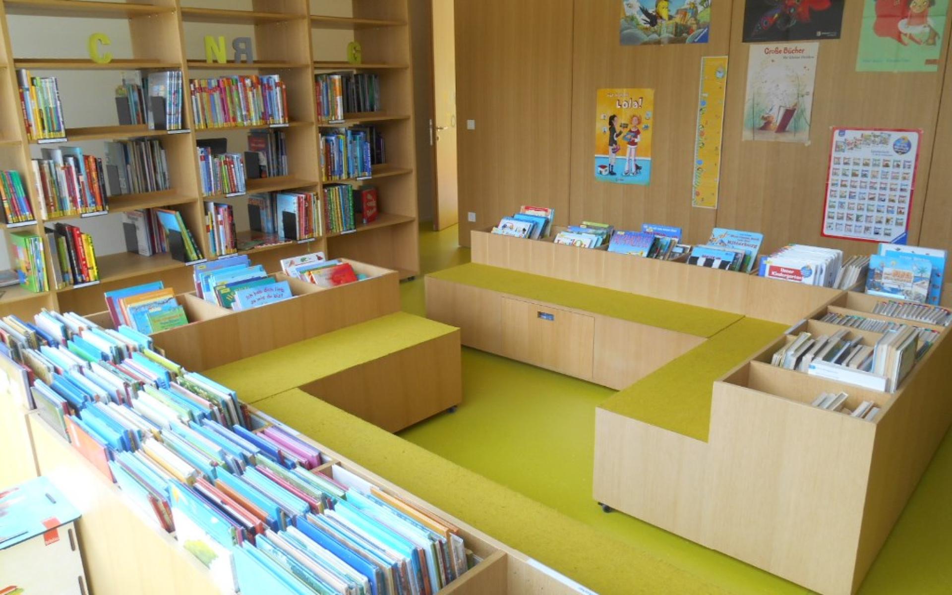 Bilderbuchbereich Bücherei Wallenmahd